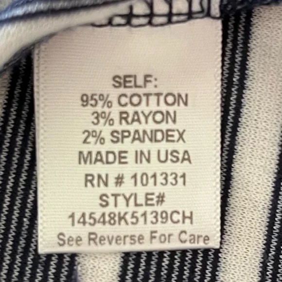 *SALE* Tailored Navy Striped Jacket Charlotte Russe - Picture 4 of 4